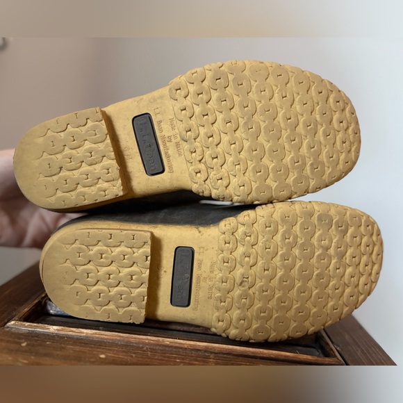 L.L. Bean Boots Rubber Mocs Men’s 7 Low Duck Brown Casual Winter Rain Shoes - Picture 6 of 8